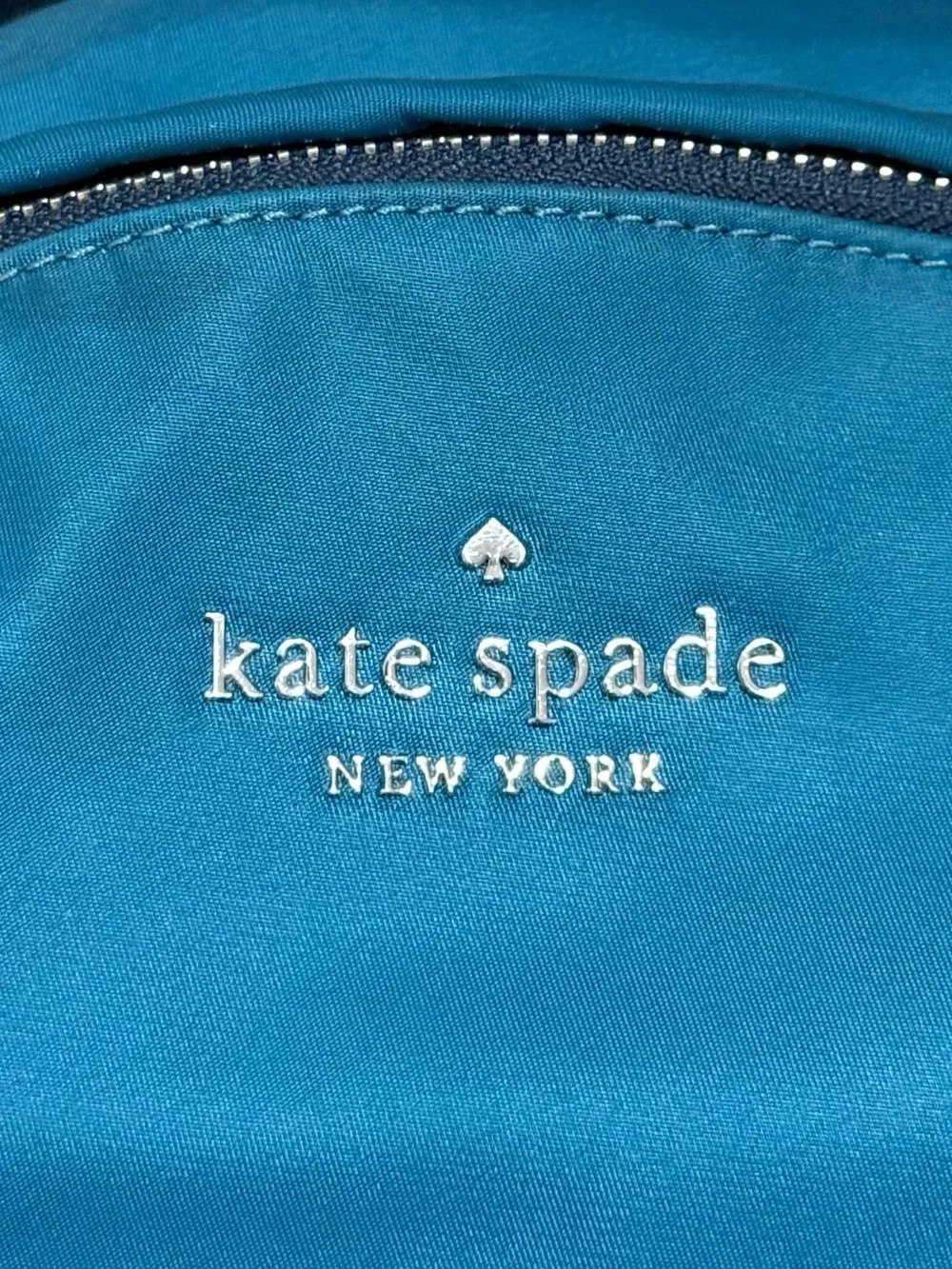 Kate Spade New York Chelsea Backpack Purse Handbag Blue Teal Nylon